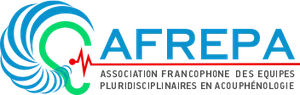 Logo de l'AFREPA, association française des équipes pluridisciplinaires en acouphénologie, dont Frédérique Collin est membre